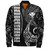 Hawaii Bomber Jacket Kanaka Kakau Style Ver.1 White