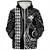 Hawaii Sherpa Hoodie Kanaka Kakau Style Ver.1 White