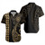 American Samoa Short Sleeve Shirt Kakau Style Ver.1 Gold