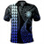 Cook Islands Polo Shirt Kakau Style Gradient Blue