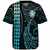 Cook Islands Baseball Shirt Kakau Style Ver.1 Turquoise