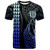 New Zealand T-Shirt Kakau Style Gradient Blue