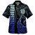 New Zealand Hawaiian Shirt Kakau Style Gradient Blue