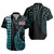 Niue Short Sleeve Shirt Kakau Style Ver.1 Turquoise