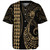 Solomon Islands Baseball Shirt Kakau Style Ver.1 Gold
