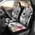 Marshall Islands Polynesian Car Seat Cover - Summer Plumeria (White)