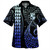 Tonga Hawaiian Shirt Kakau Style Gradient Blue