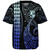 Tonga Baseball Shirt Kakau Style Gradient Blue