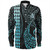Vanuatu Long Sleeve Shirt Kakau Style Ver.1 Turquoise