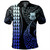 Tuvalu Polo Shirt Kakau Style Gradient Blue