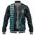 Vanuatu Baseball Jacket Kakau Style Ver.1 Turquoise