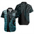 Papua New Guinea Short Sleeve Shirt Kakau Style Ver.1 Turquoise