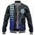 Pohnpei State Baseball Jacket Kakau Style Gradient Blue