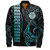 Kosrae Bomber Jacket Kakau Style Ver.1 Turquoise