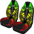 Austral Islands Car Seat Covers - Austral Islands Flag Polynesian Tattoo Reggae