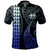 Marquesas Islands Polo Shirt Kakau Style Gradient Blue