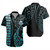Kiribati Short Sleeve Shirt Kakau Style Ver.1 Turquoise