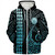 Palau Sherpa Hoodie Kakau Style Ver.1 Turquosie