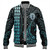 Northern Mariana Islands Baseball Jacket Kakau Style Ver.1 Turquoise