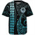 Guam Baseball Shirt Kakau Style Turquoise