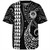 Guam Baseball Shirt Kakau Style White