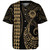Guam Baseball Shirt Kakau Style Gold