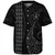 Austral Islands Baseball Shirt Kakau Style Gray