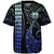 Marquesas Islands Baseball Shirt Kakau Style Gradient Blue