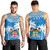 Fiji Tank Top Coconut Tree Flag Coat Of Arms Style