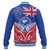 New Zealand Baseball Jacket Flag With Kiwi And Maori Pattern