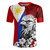 Philippines Filipinos Rugby Jersey Tribal Tattoo Eagles With Sampaguita Flower
