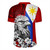 Philippines Filipinos Rugby Jersey Tribal Tattoo Eagles With Sampaguita Flower