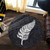 New Zealand Round Rug Maori Silver Fern Simple Style