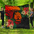 Solomon Islands Premium Quilt Polynesian Coat Of Arms Tropical
