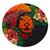 Solomon Islands Round Rug Polynesian Coat Of Arms Tropical