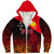 Papua New Guinea Sherpa Hoodie Tribal Tattoo Bird PNG Design Gradient Style