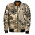 Philippines Filipinos Bomber Jacket Tribal Tattoo With Camouflage Pattern