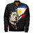 Philippines Filipinos Bomber Jacket Rizal Day Tribal Crack Style