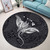 Hawaii Round Rug Hawaiian Map Polynesian Tribal Ray Tattoo