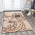 Samoa Area Rug Hibiscus Flower Vintage Style