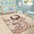 Pohnpei State Area Rug Hibiscus Flower Vintage Style2