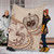 Samoa Premium Blanket Hibiscus Flower Vintage Style
