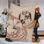 Tonga Premium Blanket Hibiscus Flower Vintage Style