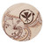 Hawaii Round Rug Hibiscus Flower Vintage Style