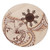 Philippines Filipinos Round Rug Hibiscus Flower Vintage Style