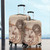 American Samoa Luggage Cover Hibiscus Flower Vintage Style1