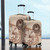 Tahiti Luggage Cover Hibiscus Flower Vintage Style1