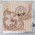 Marshall Islands Shower Curtain Hibiscus Flower Vintage Style2