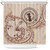 Northern Mariana Islands Shower Curtain Hibiscus Flower Vintage Style1