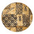 Tonga Round Rug Tapa Cloth Vintage